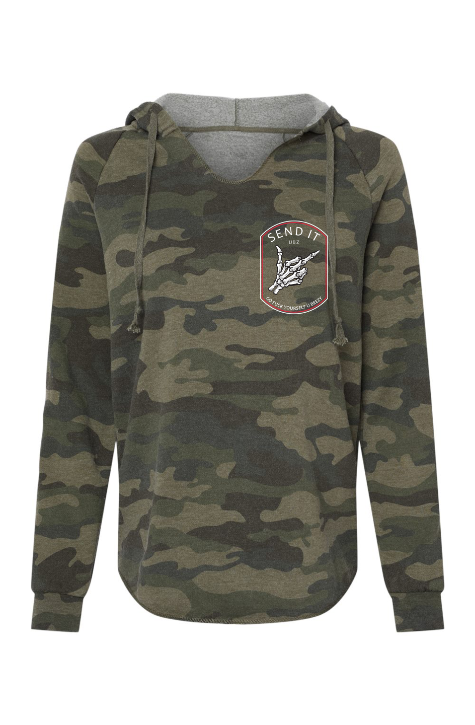 Go F Yourself U BEEZY Camo Hooded Sweatshirt