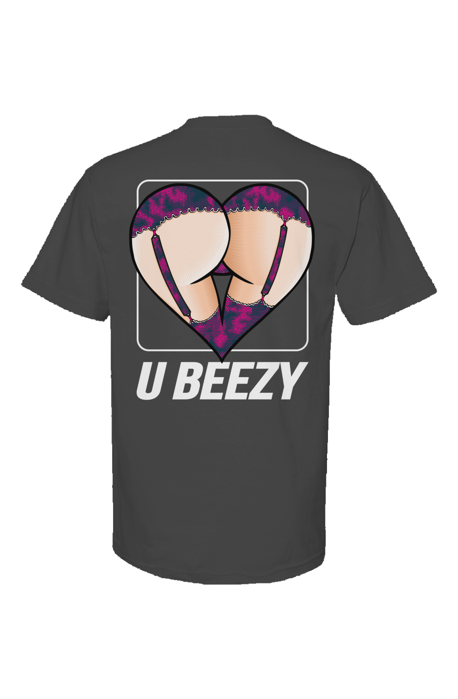 Pink Camo Heart Butt U BEEZY Tee