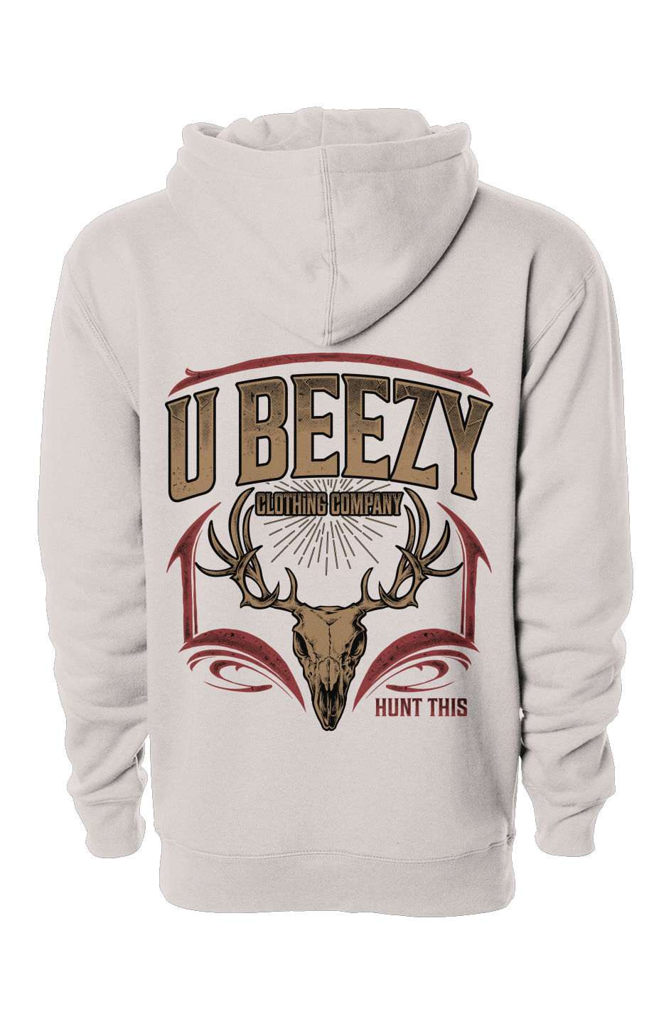Hunt This U BEEZY heavyweight pullover hoodie