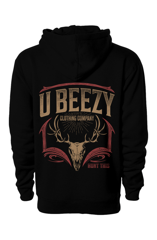 Hunt This U BEEZY heavyweight pullover hoodie