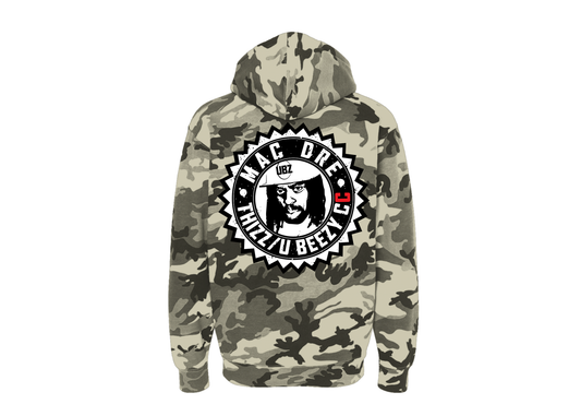 Mac Dre Snow Camo U BEEZY CLOTHiNG CO. Hoodie
