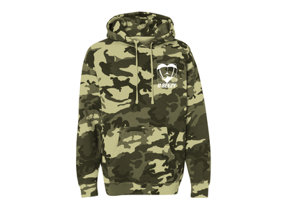 Coyote Camo U BEEZY Heart Butt / Army Camo Hoodie