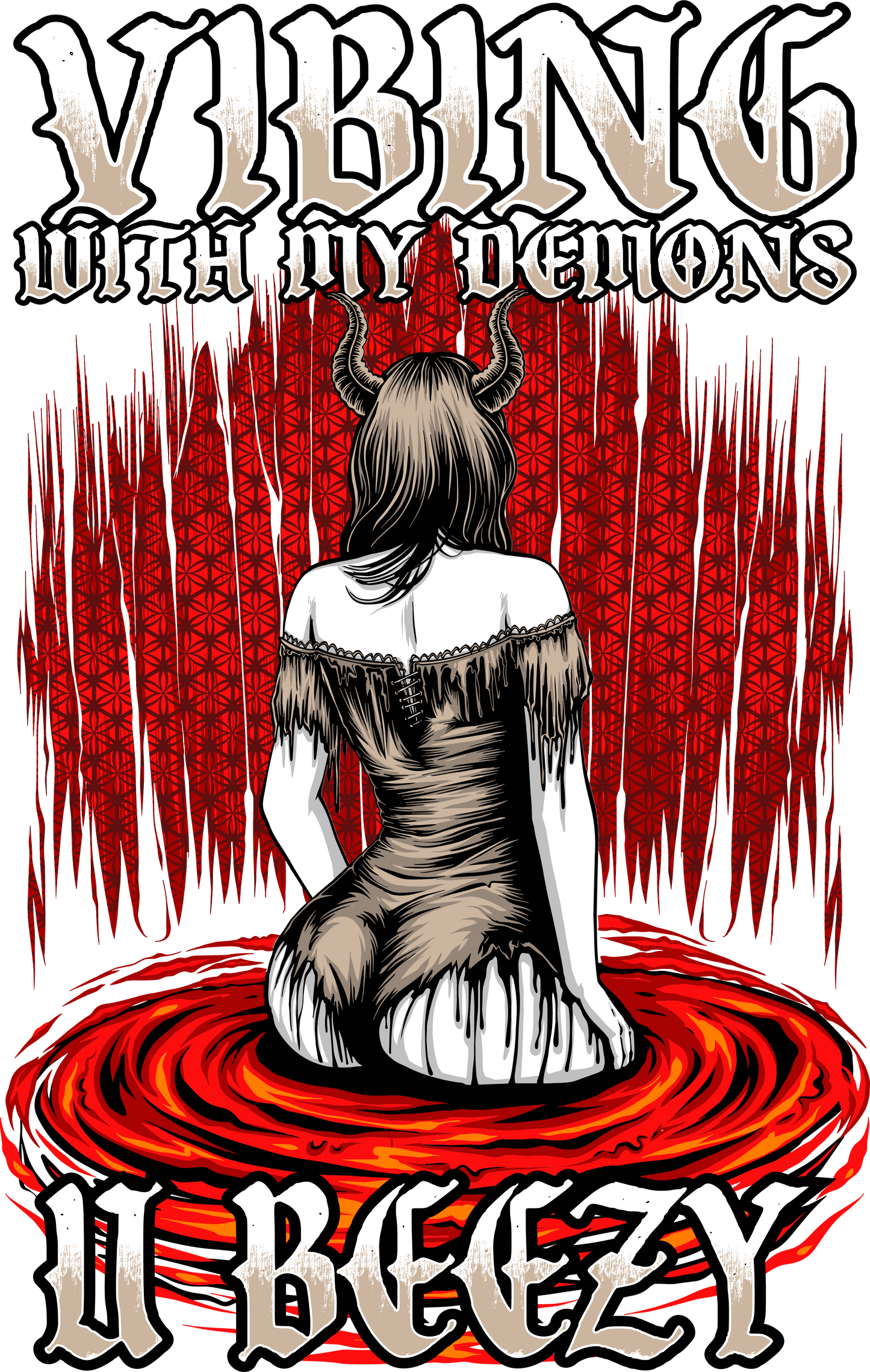 Vibing With My Demons U BEEZY Graphic Tee