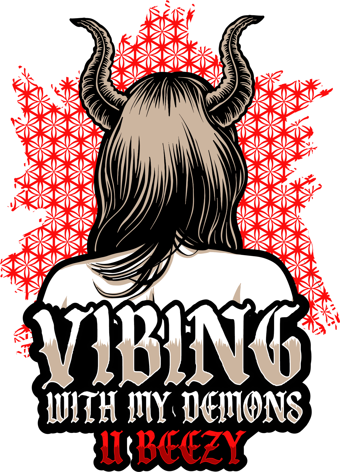 Vibing With My Demons U BEEZY Graphic Tee